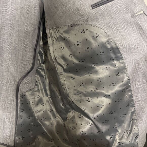 Murano‎ Baird McNutt Linen Sport Coat Mens Size XL Gray  $225 - Picture 6 of 12
